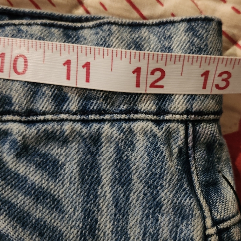 Urban Outfitters BDG RIH Extreme Baggy Pyschodelic Blue Striped Jeans Size 25 - Picture 10 of 13